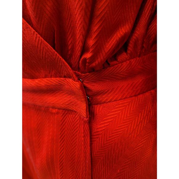 Milly Dress Silk Wrap Midi Cocktail Party Dinner Date Night Formal Wedding Guest - Picture 8 of 15